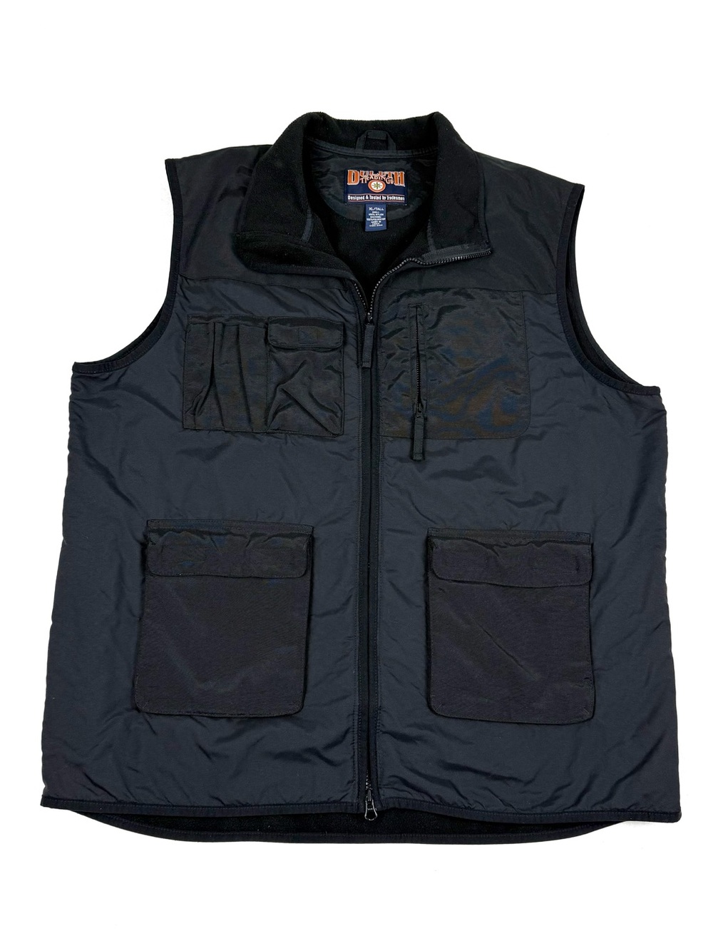 Duluth Trading Insulated Utility Cargo Vest Men's XL Tall Black Workwear